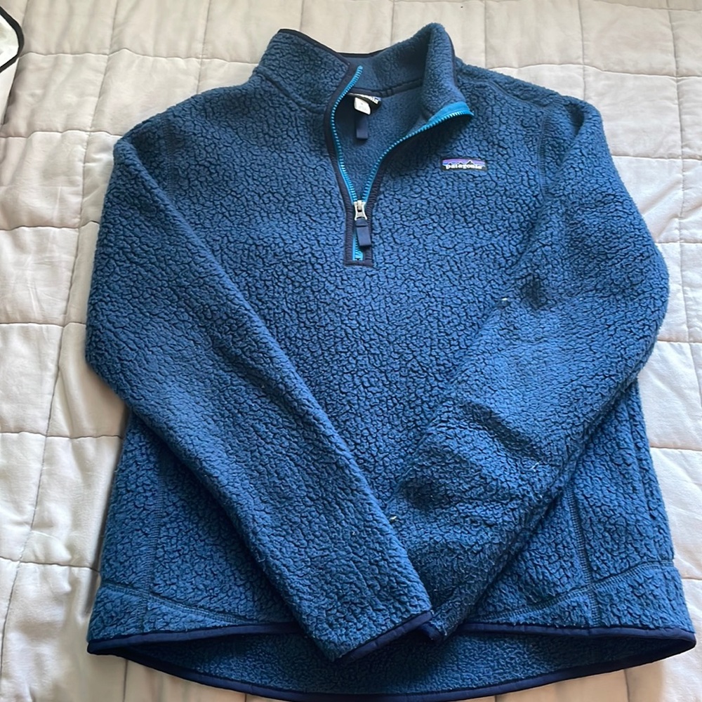 PATAGONIA FLEECE navy blue quarter zip MUST GO
